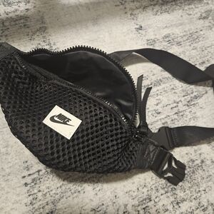 Nike Black Mesh Belt Bag
